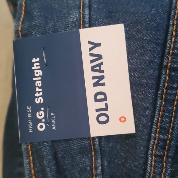 O.G. STRAIGHT ANKLE HIGHRISE SZ 0 MED BLUE JEANS NWT SECRET SLIM POCKETS - Picture 8 of 8